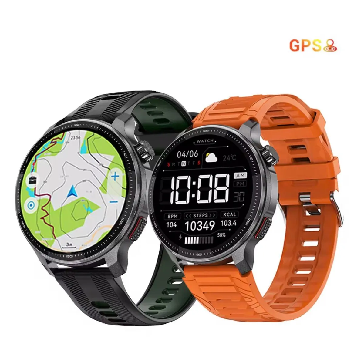 GENETIC - Smartwatch Con GPS Con Bluetooth llamada Pantalla Amoled de 1,43 Pulgada