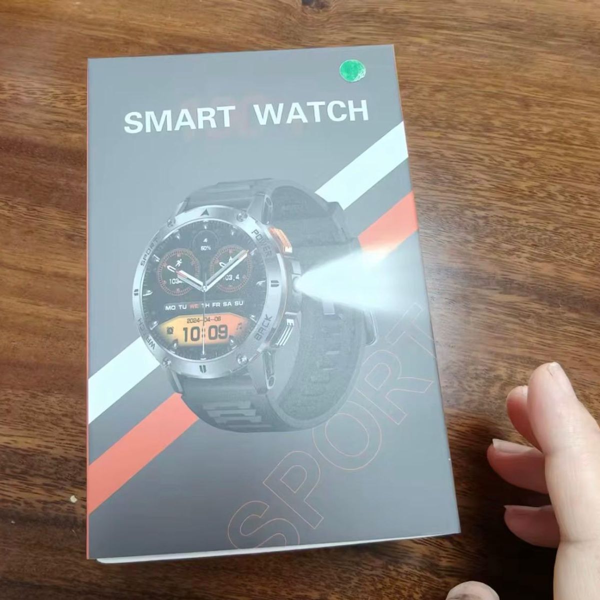 GENETIC - Smartwatch  Con Linterna Bluetooth llamada Pantalla Amoled de 1,45 Pulgada
