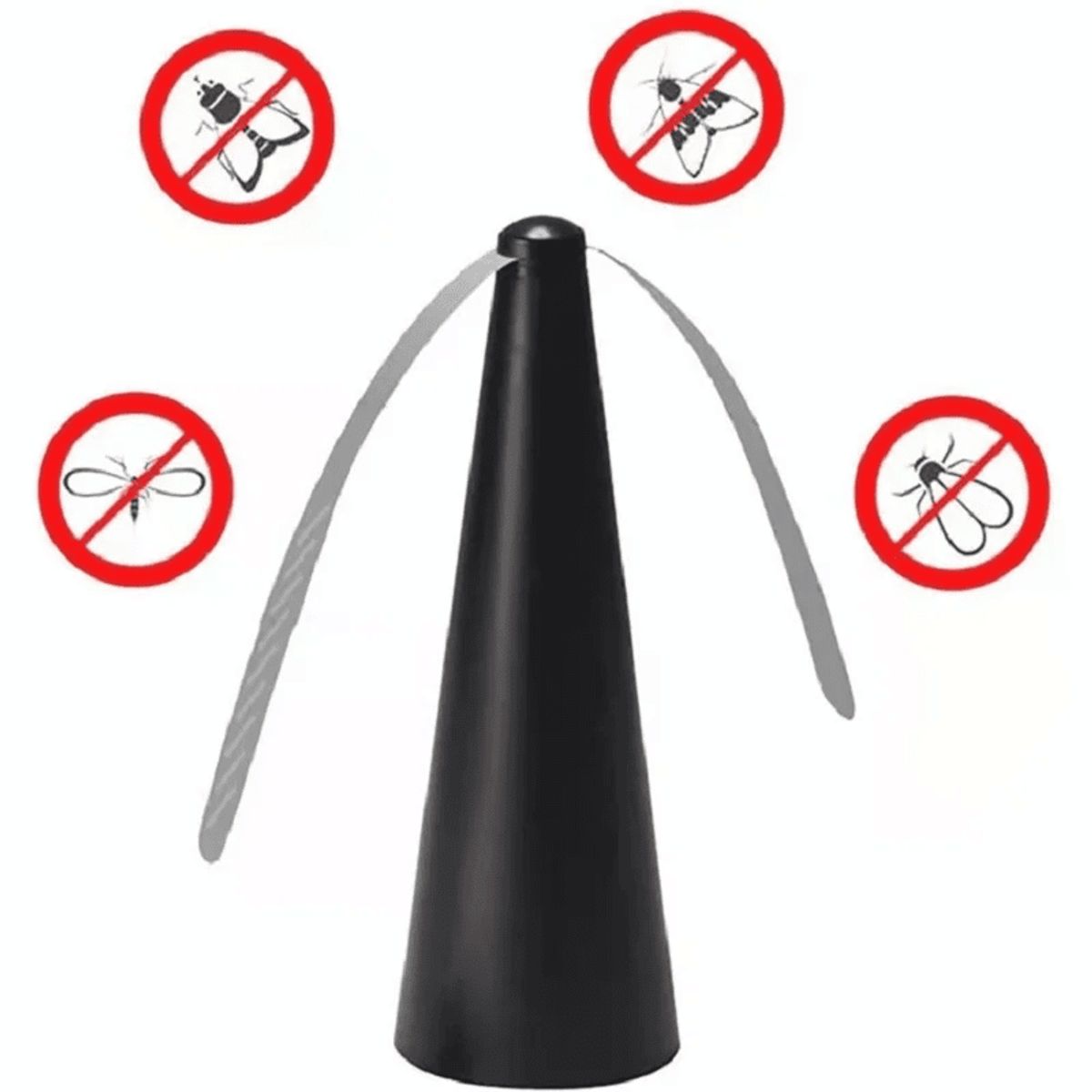 GENERICO - Pack 2 Abanico Ventilador Repelente De Moscas Insectos Automatico