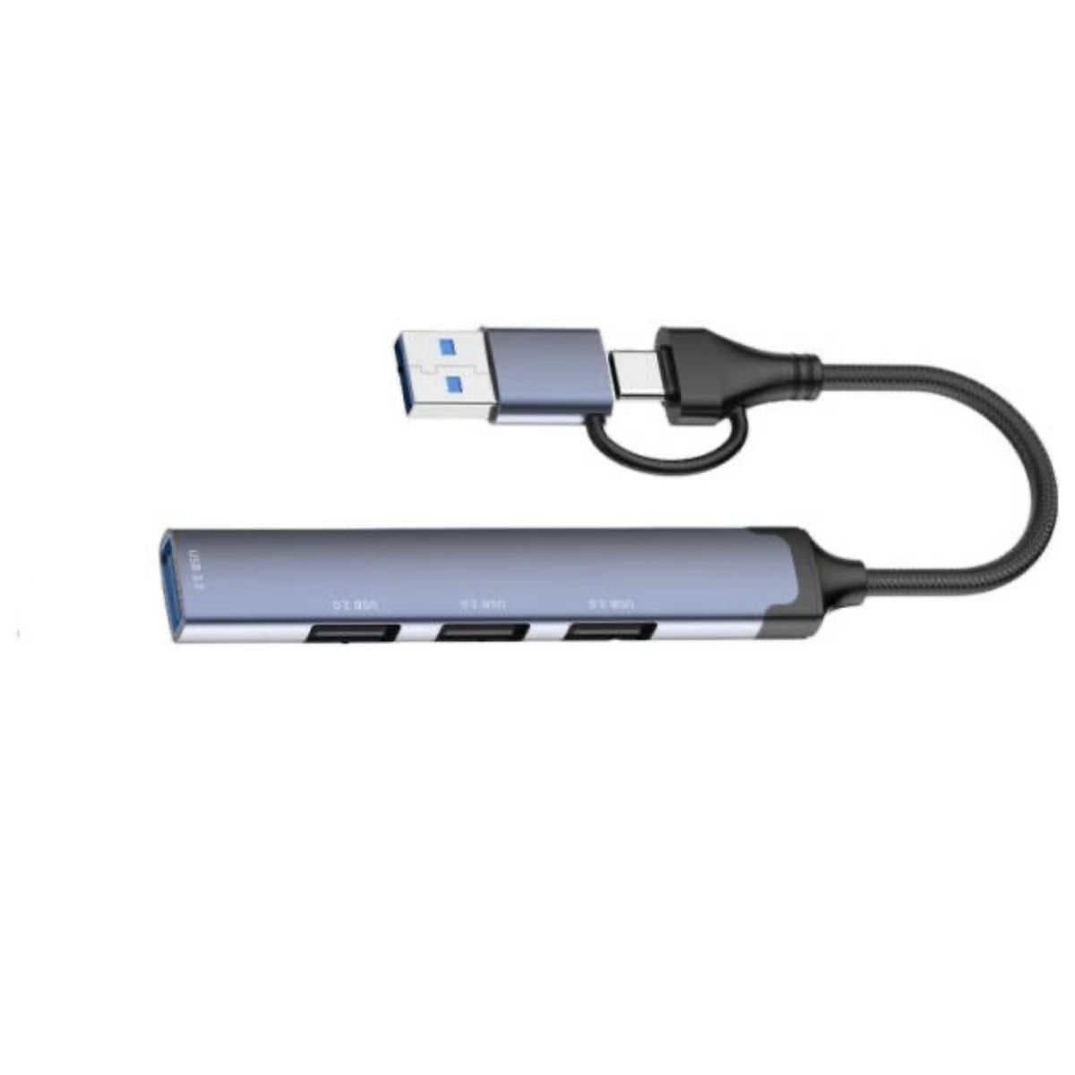 GENERICO - Hub Multipuerto 4 En 2 Adaptador Usb/c 3.0