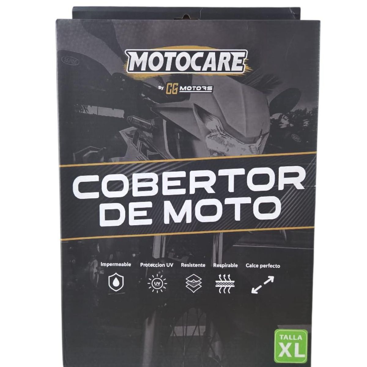 GENERICO - Carpa Moto Impermeable Y Filtros Uv - Talla Xl Motocare