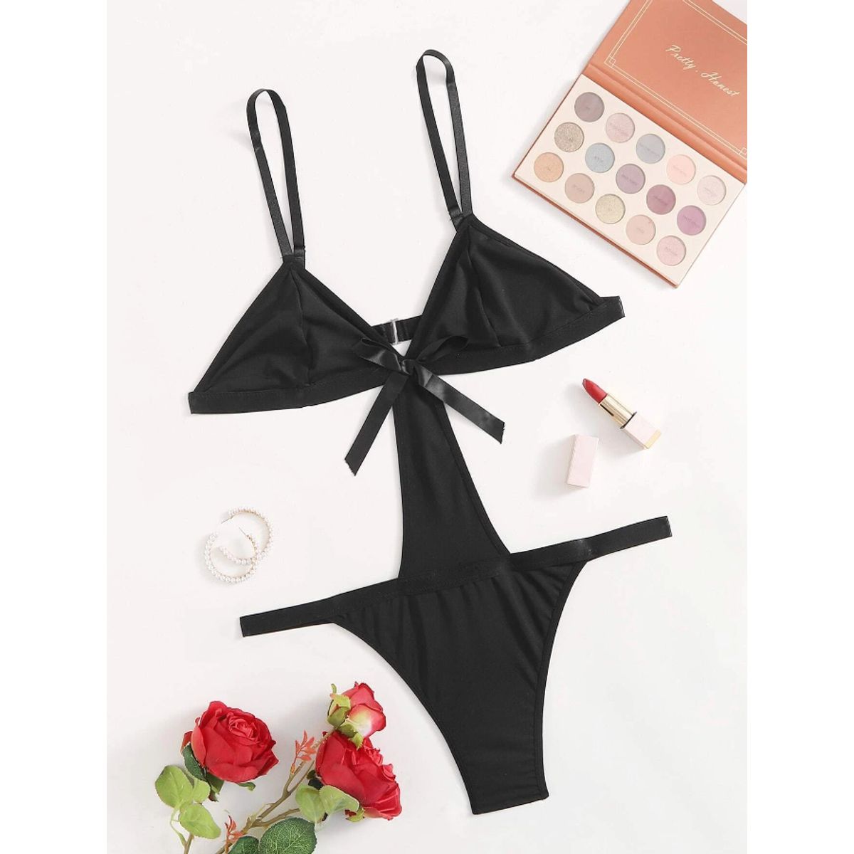 KIRAMA CLOTHING STORE - Body Negro Clásico Sexy con Tirantes Finos