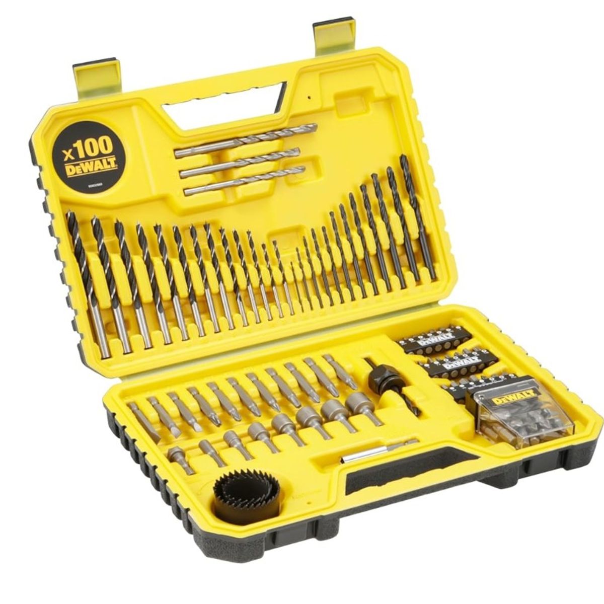 DEWALT - Juego de brocas 100 piezas para Metal, Madera y concreto DEWALT