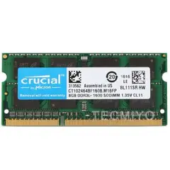 CRUCIAL - MEMORIA RAM DDR3 8GB 1600MHZ 1,5V SODIMM