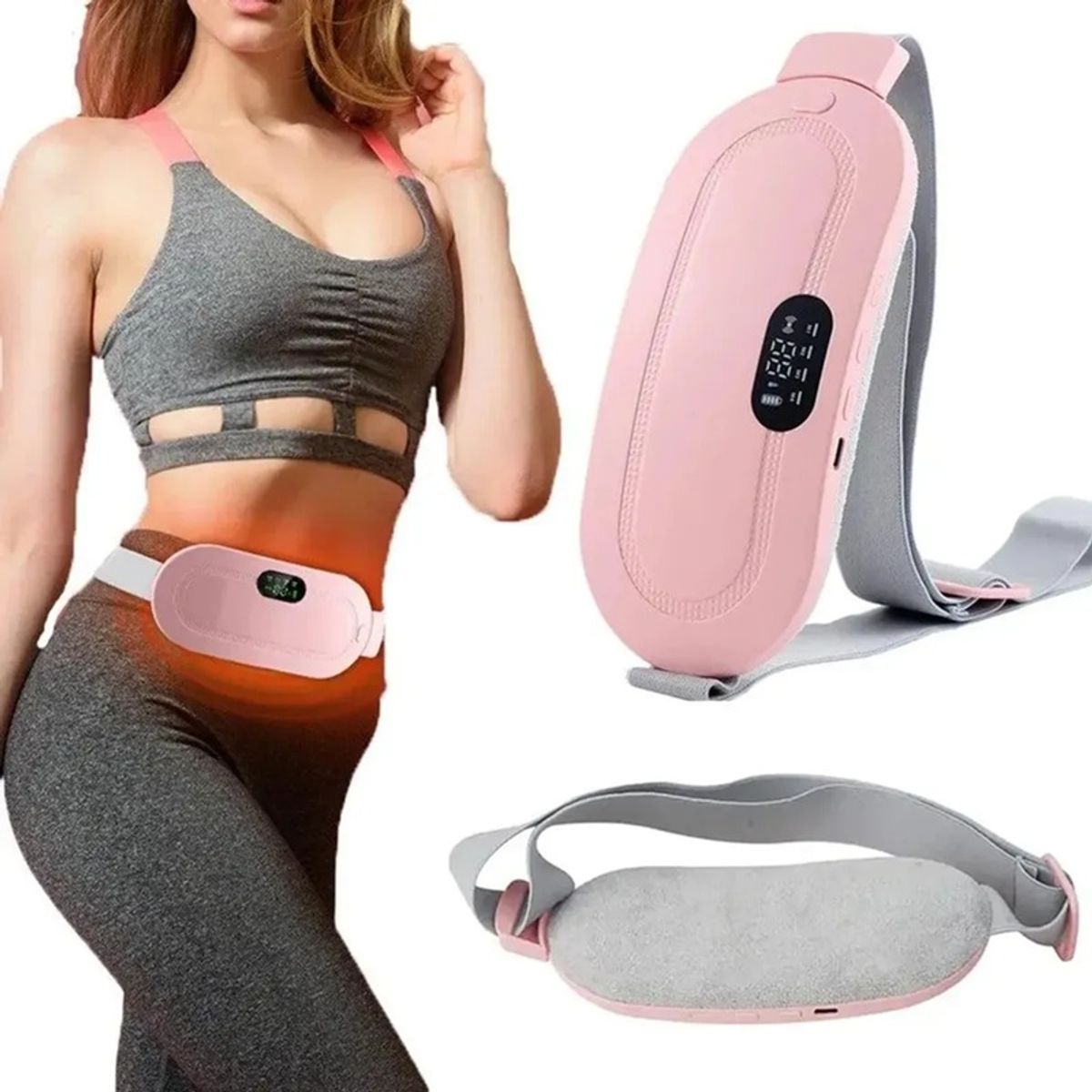 GENERICO - Almohadilla Calefactor Menstrual Cinturón Térmico Eléctrico Color