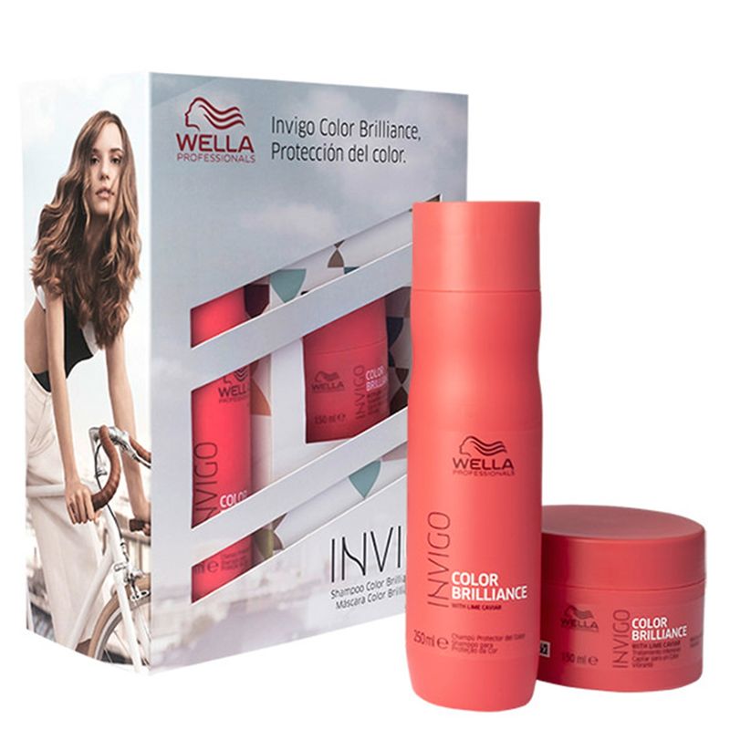 WELLA - Set Invigo Color Brilliance Shampoo 250 ml + Máscara 150 ml Wella
