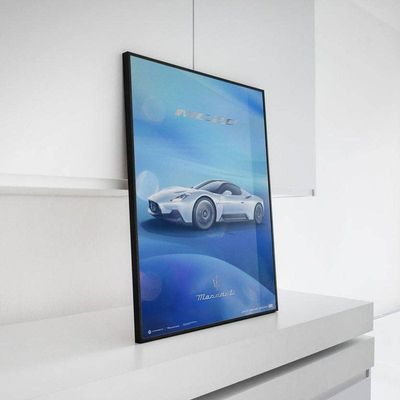 Imagen 2 del producto Cuadro Auto Maserati Mc20 + Marco