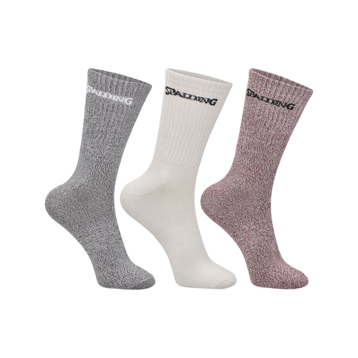 SPALDING - CALCETINES TRIPACK SPALDING MEDIOS MIXED 40-44 BBGA