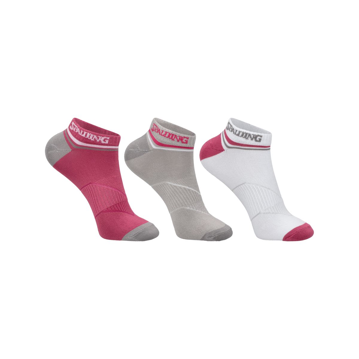 SPALDING - CALCETINES TRIPACK SPALDING CORTOS LINEAS 35-39 BFGGFG