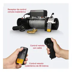 VERCI - Winche Eléctrico 4500lbs 12v Wifi Control Remoto 2041 Kgs