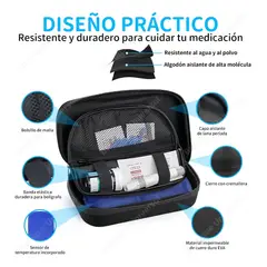 VERCI - Porta Insulina Estuche Cooler Diabéticos + 2 Hielos