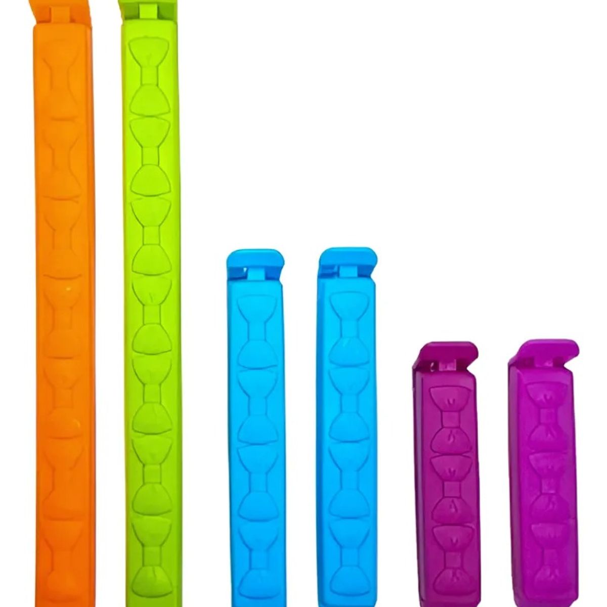 GENERICO - 12 Pinzas Sellado Bolsa Clips Bolsas Sellado Facil Alimentos Multicolor