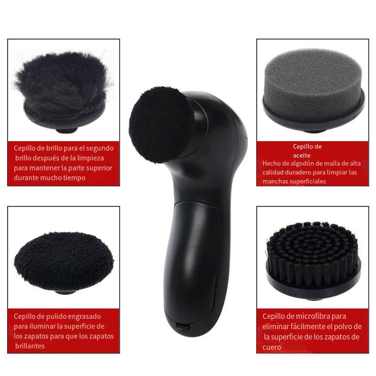 ATURE - Kit De Limpieza De Zapatos Eléctrico Automático Limpiador