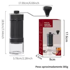 GENERAL - Molinillo De Café Manual Portátil Para Uso Doméstico Máquina De Café Manual Con Disco Exterior - Núcleo Cerámico