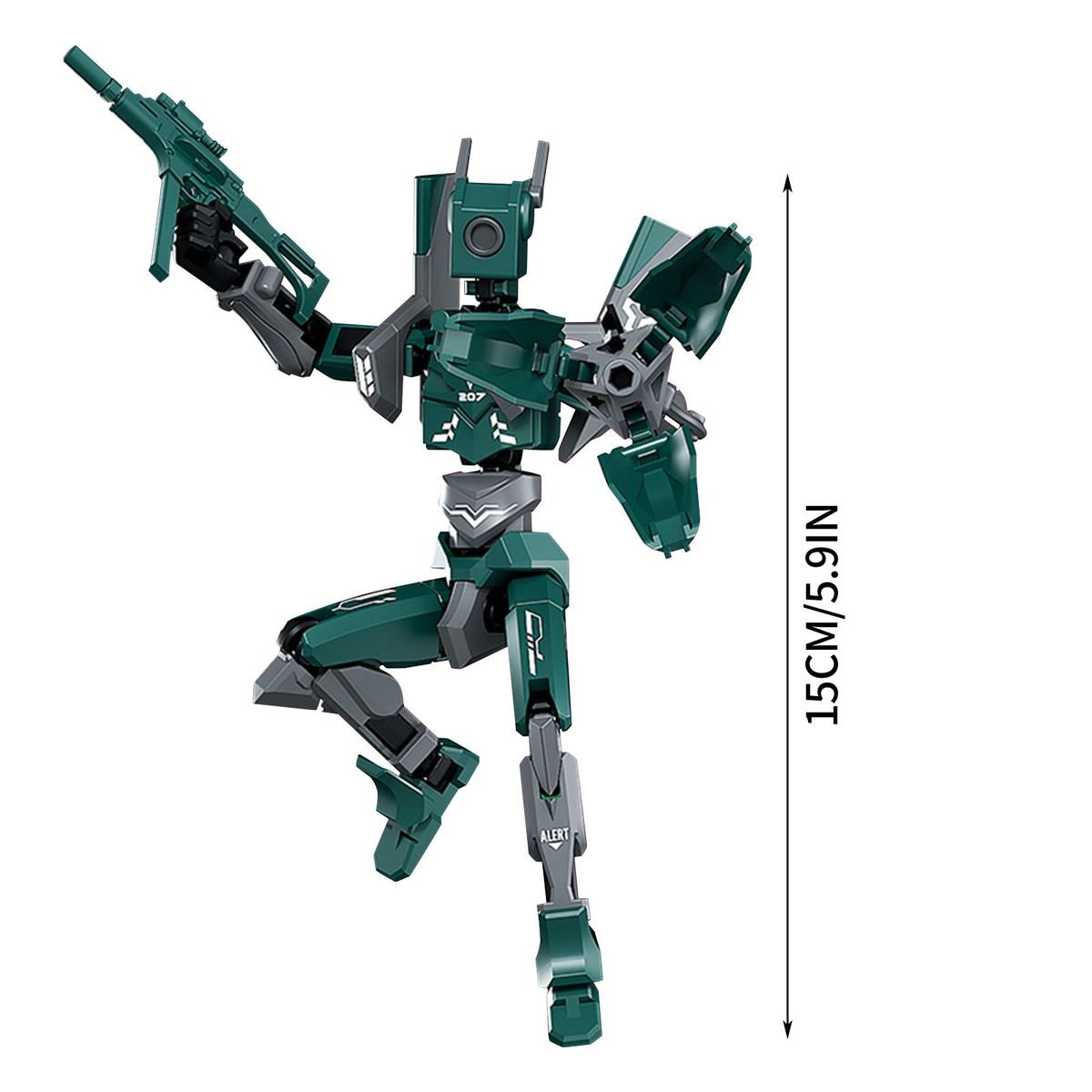 DANWEILE - FIGURA DE ACCIÓN ARTICULADO DUMMY 13 DIY Azul