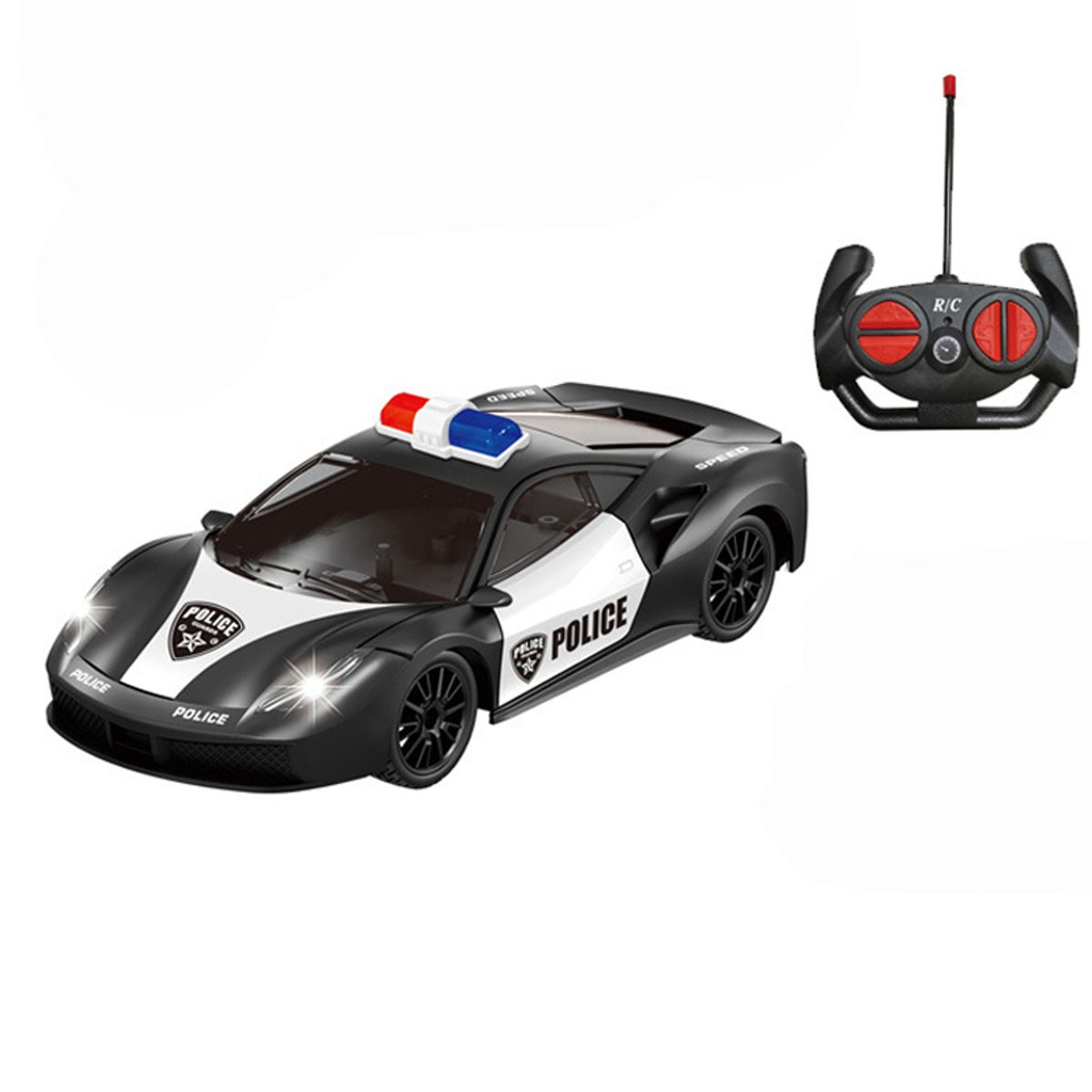 DANWEILE - Coche de policía teledirigido impulsado por niños