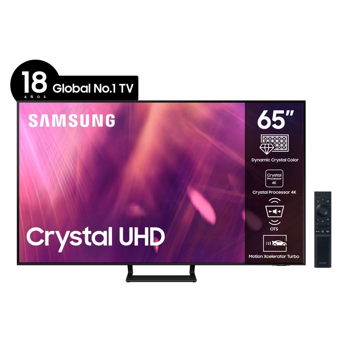 SAMSUNG - LED 65" AU9000 Crystal UHD 4K Smart TV
