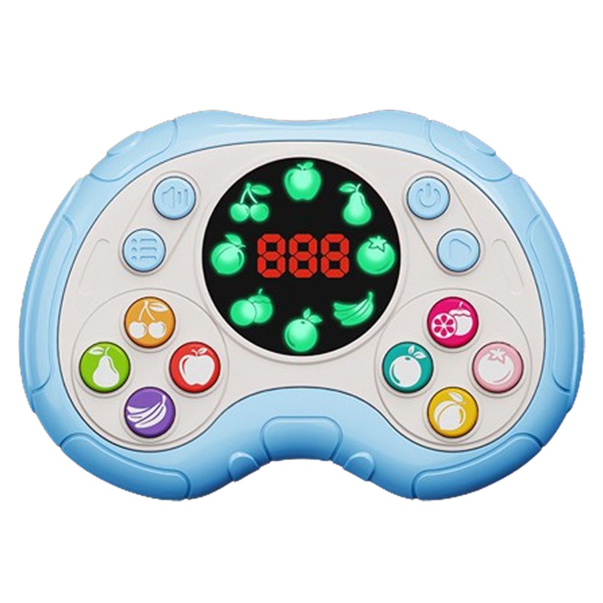 DANWEILE - Quick Push Consola de juegos para niños Fruit pattern Azul