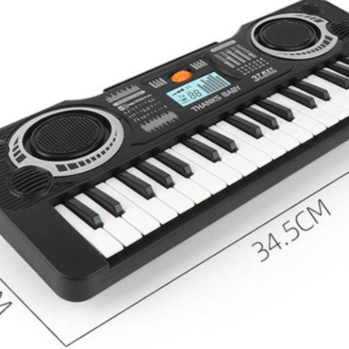 DANWEILE - Teclado electrónico de juguete para niños de 37 teclas