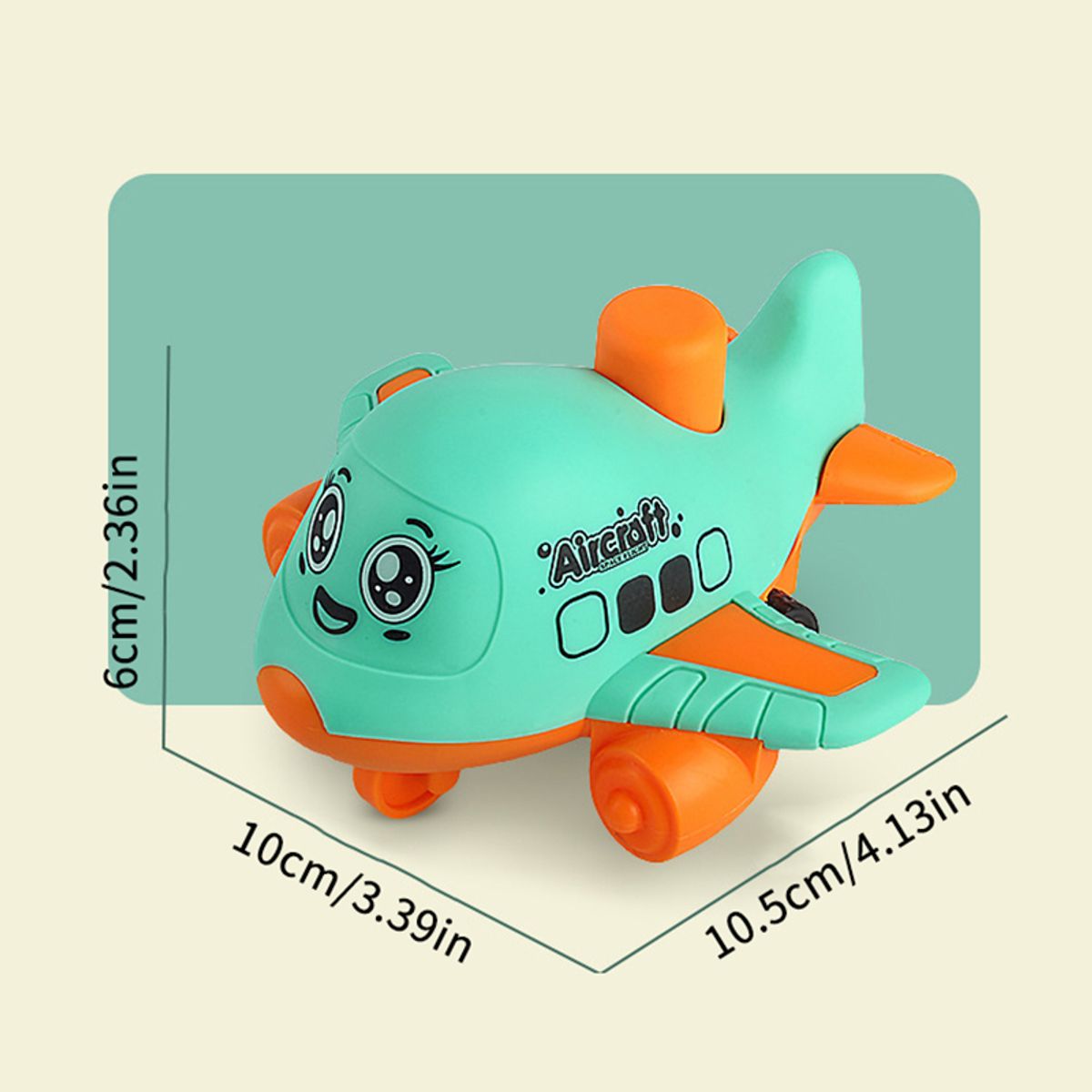 DANWEILE - Juego de juguetes de avión para presionar y jugar 4 piezas