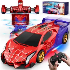 DANWEILE - Coche robot de juguete transformable con control remoto de 24 GHz