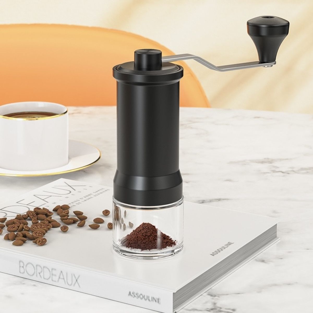 GENERAL - Molinillo De Café Manual Portátil Para Uso Doméstico Máquina De Café Manual Con Disco Exterior - Núcleo Cerámico