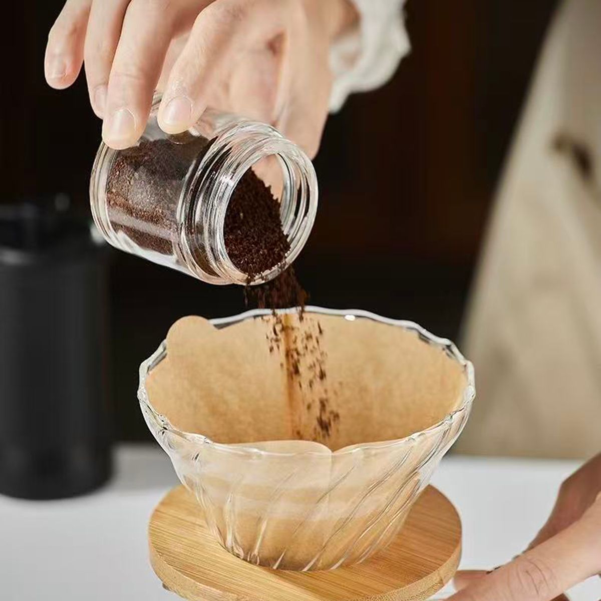 GENERAL - Molinillo De Café Manual Portátil Para Uso Doméstico Máquina De Café Manual Con Disco Exterior - Núcleo Cerámico