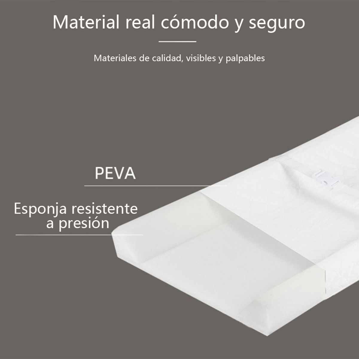 ATURE - Mudador Anatómico 10 Cms De Alto + Funda De Tela Rosa