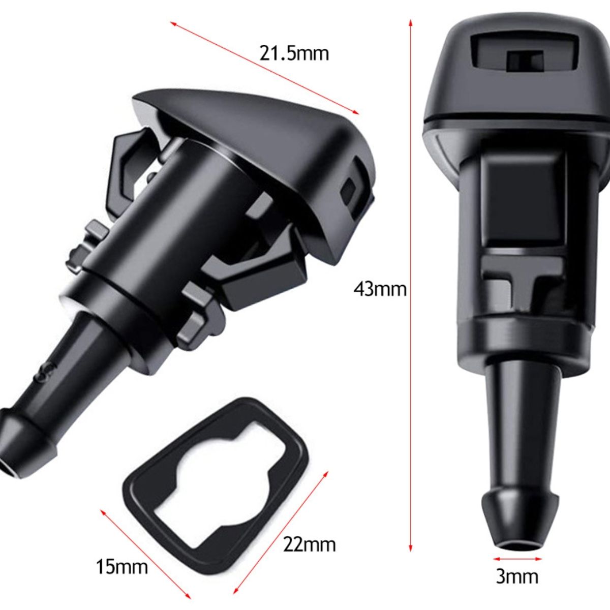 ATURE - Manguera Caño Parabrisas Compatible Con Jeep Dodge Chrysler