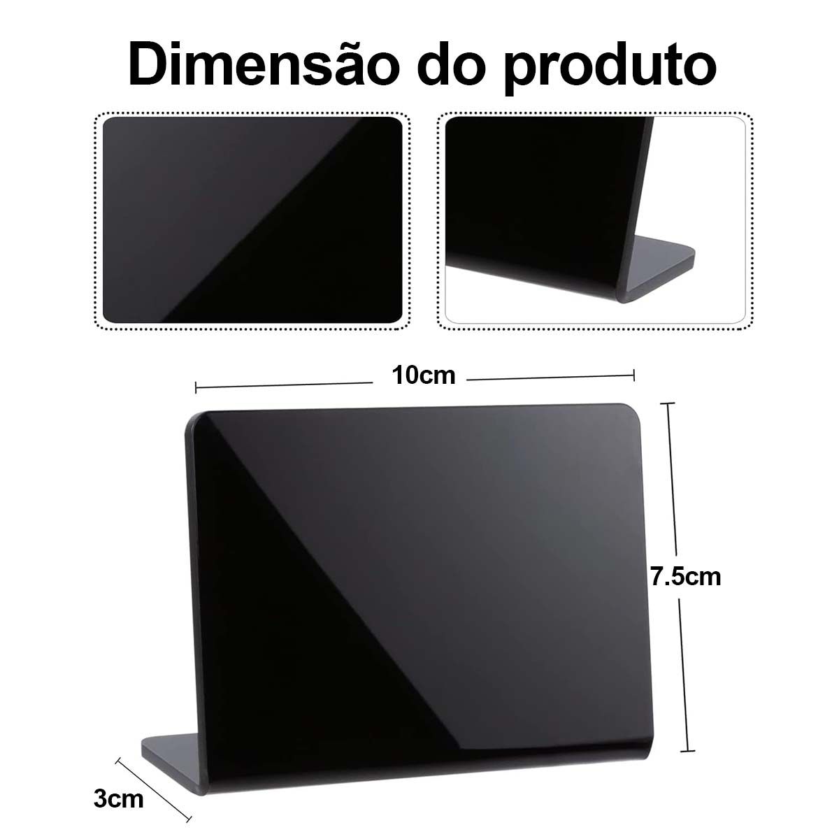 DEKANO - 40 Pizarra Borrable Mesa L+10 Letrero Tiza Líquida Plumones+2 paños de limpieza