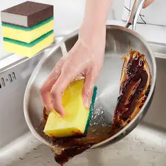 AILEDA - Esponja De Limpieza Cocina Espuma Lisa X 2u + 1 Esponja Mágica Cocina