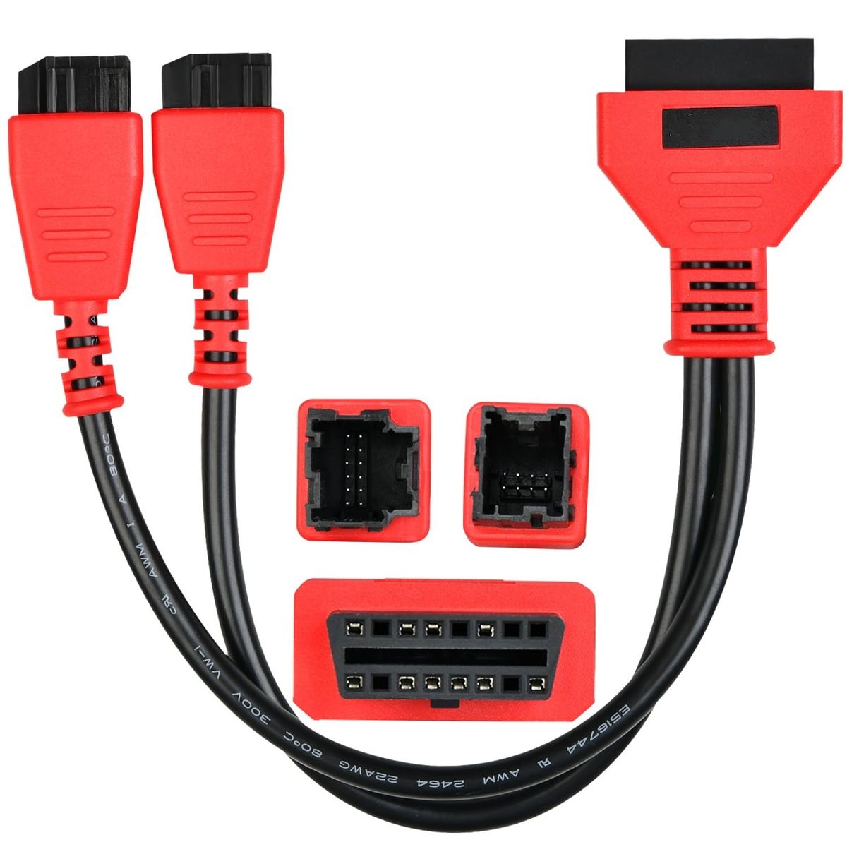 KUANGYE - Conector Obd2 Fca 12+8 Compatible con Fiat Chrysler Jeep Dodge