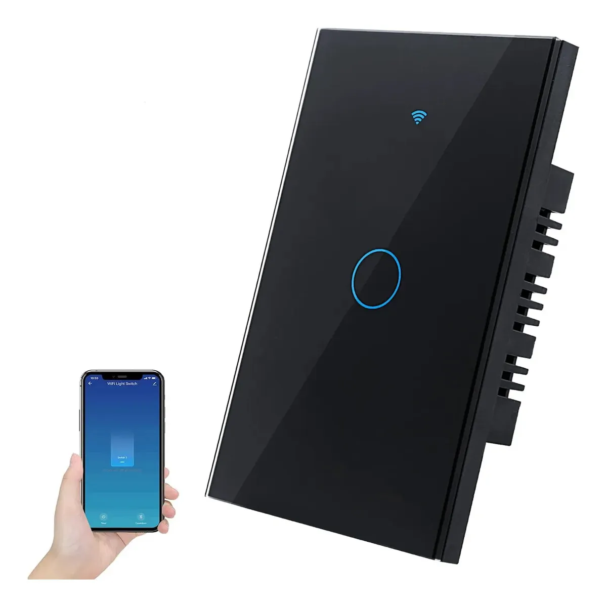 TNAKIEX - Interruptor Luz Pared Inteligente Wifi 1 Vías,color Opcional