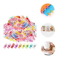 KINDA NICE - 200 Pcs Pinzas Costura Para Tela Plástico Clips Para Coser
