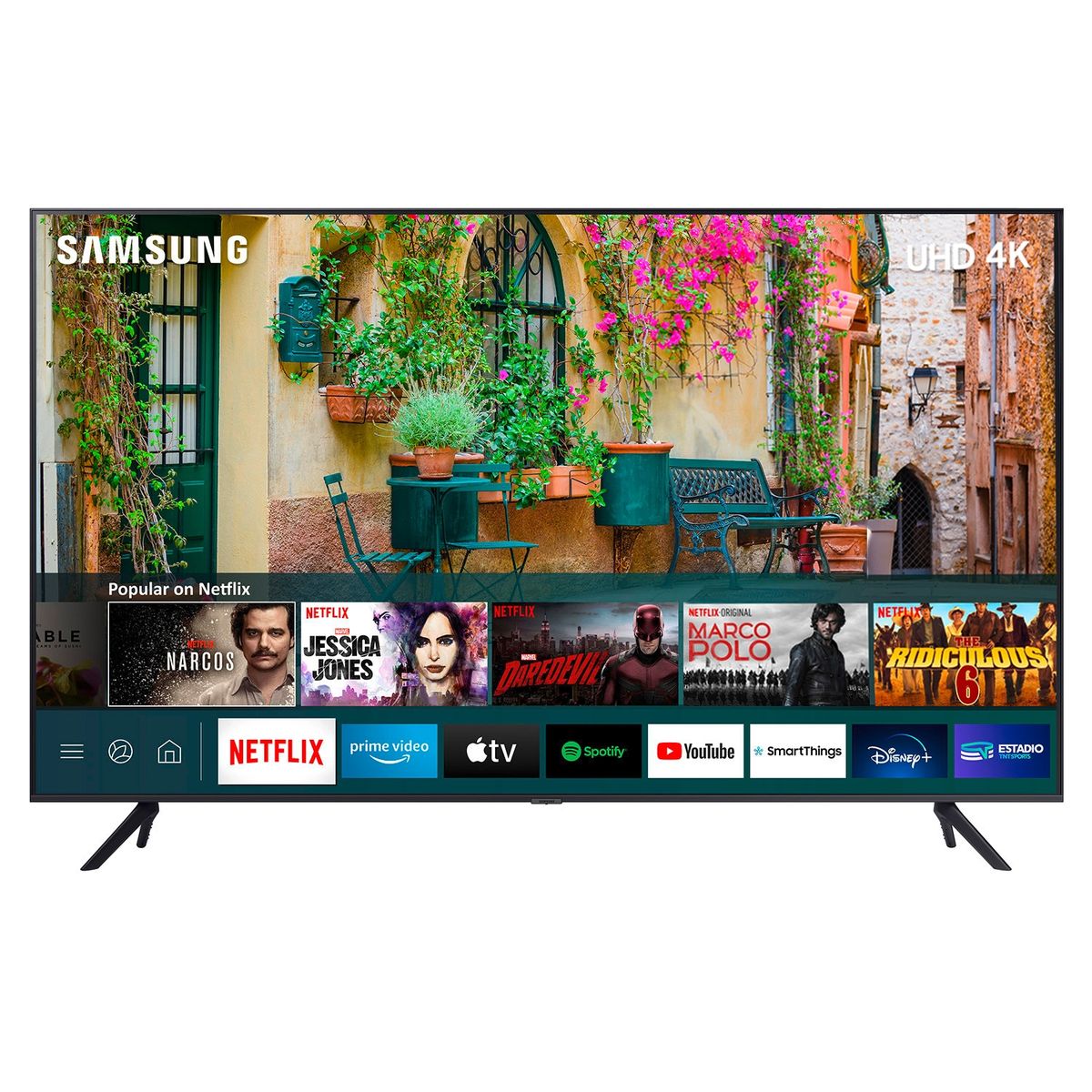 SAMSUNG - LED Smart TV 43" UN43AU7000GXZS 4K Ultra HD Tizen Samsung