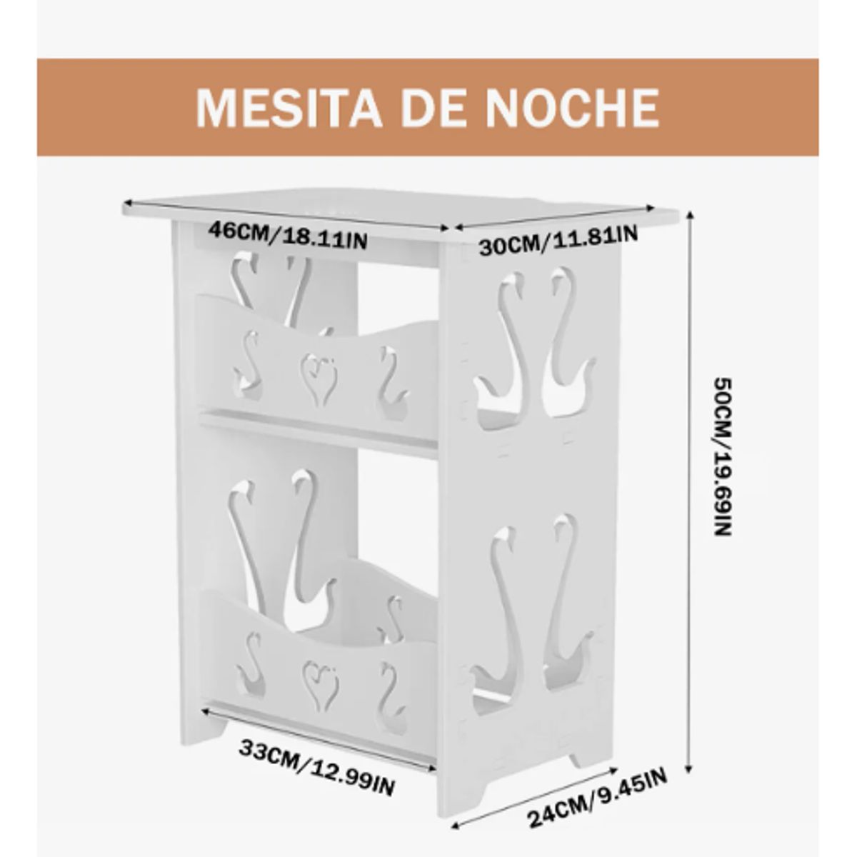 GENERICO - Estante De Baño Lavanderia Organizador Blanco