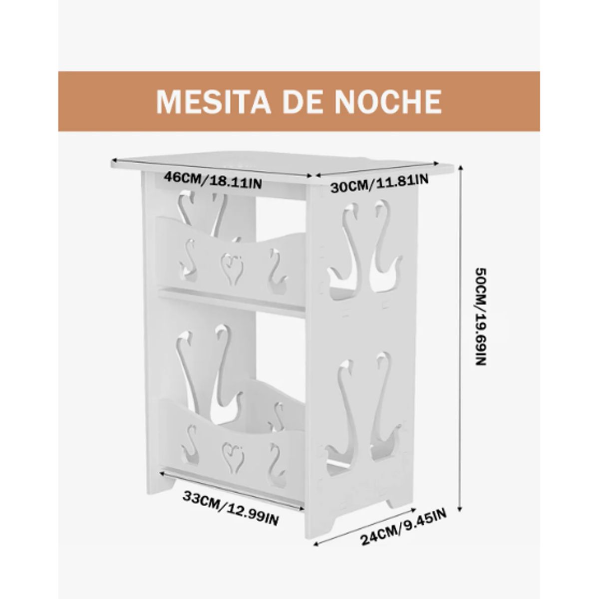 GENERICO - Estante De Baño Lavanderia Organizador Blanco