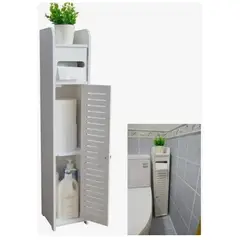 GENERICO - Federico Estante De Baño Lavanderia Organizador Color Blanco