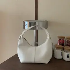DANWEILE - Bolso de hombro de cuero PU suave para Mujer - Blanco