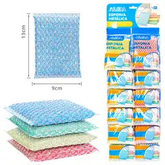 AILEDA - Set 12 Virutilla Esponja De Acero Para Olla Y Cocina Variedad de colores