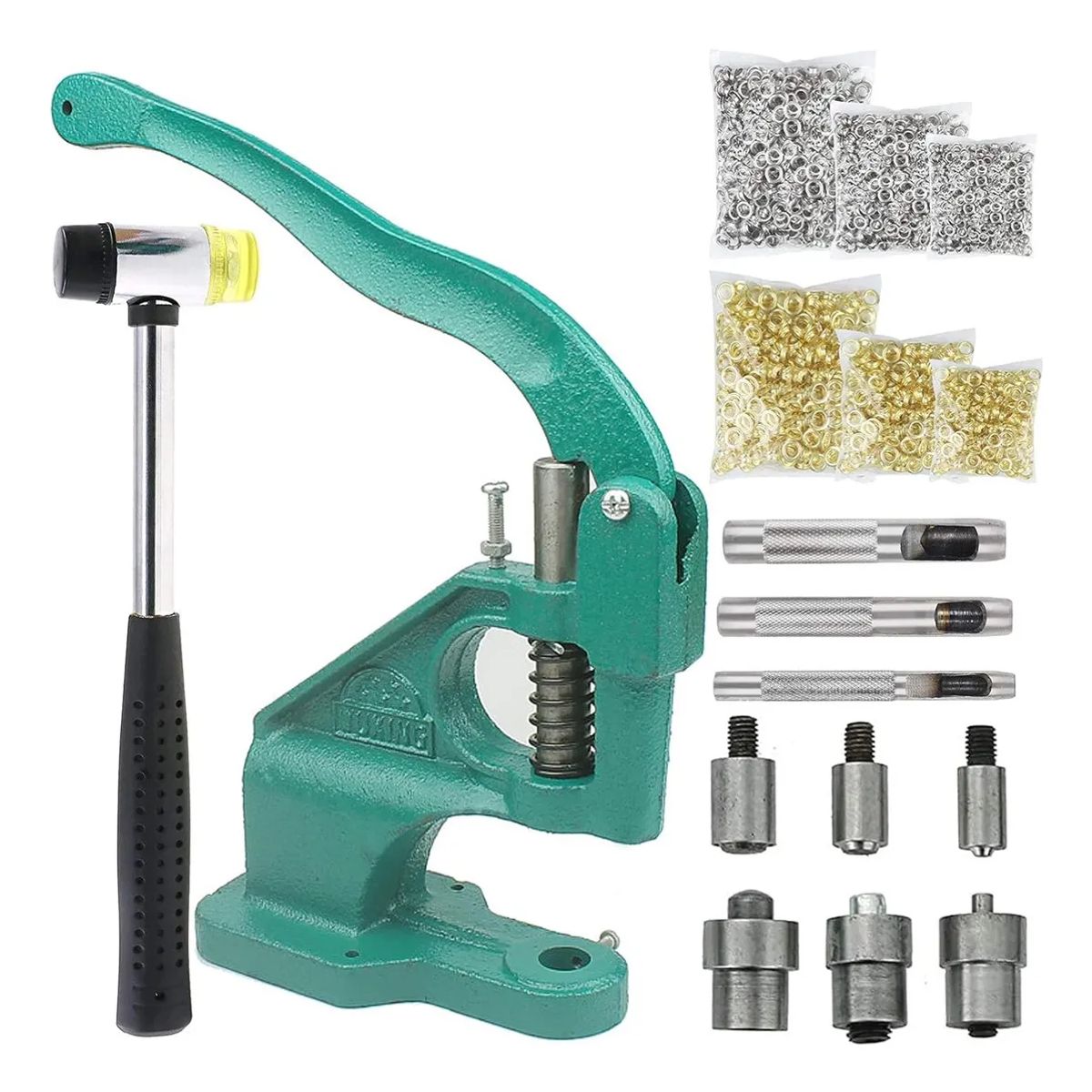 EVEREEN - Kit De Maquina De Broches + 3000 Ojetillos De 12 Azul