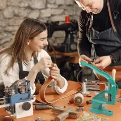 EVEREEN - Kit De Maquina De Broches + 3000 Ojetillos De 12 Azul