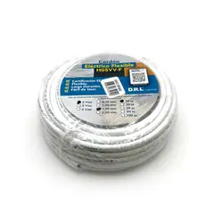 GENERICO - Cable Cordón Eléctrico Sil Flexible 2x150mm2 10m Blanco Sec