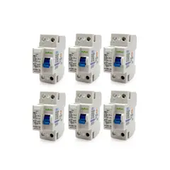 EBASEE - Pack 6 Interruptor Diferencial 2x 25a C 30ma Sec