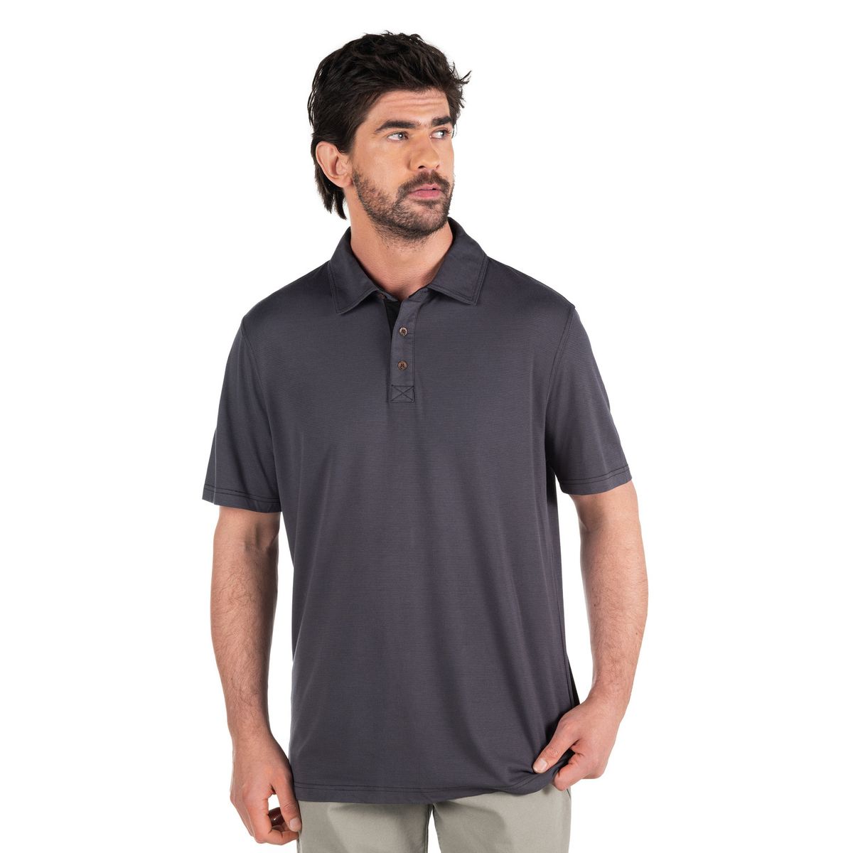 PANAMA JACK - Polera Hombre Casual Gris Panama Jack