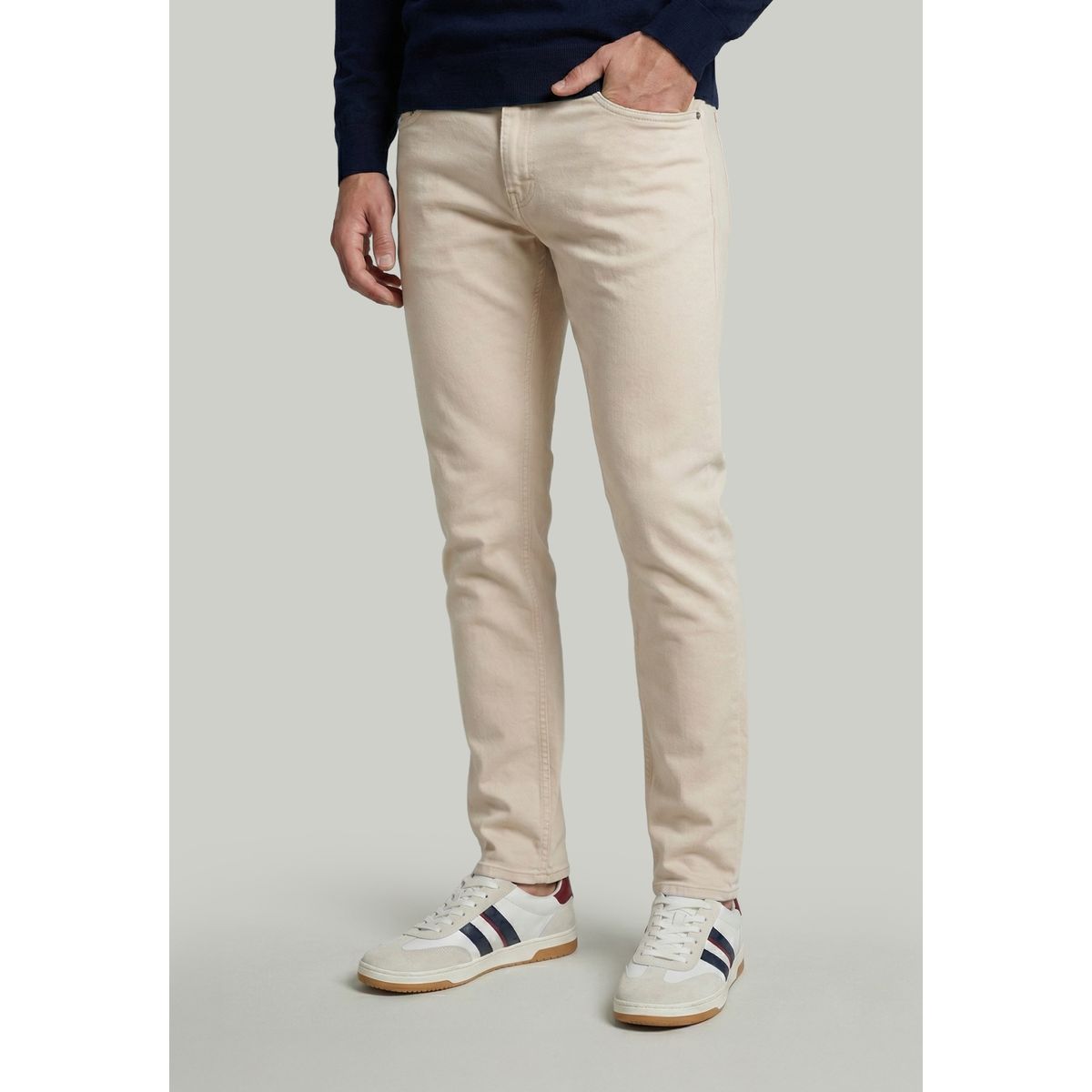 NEW MAN - Jeans Palma Ecru New Man