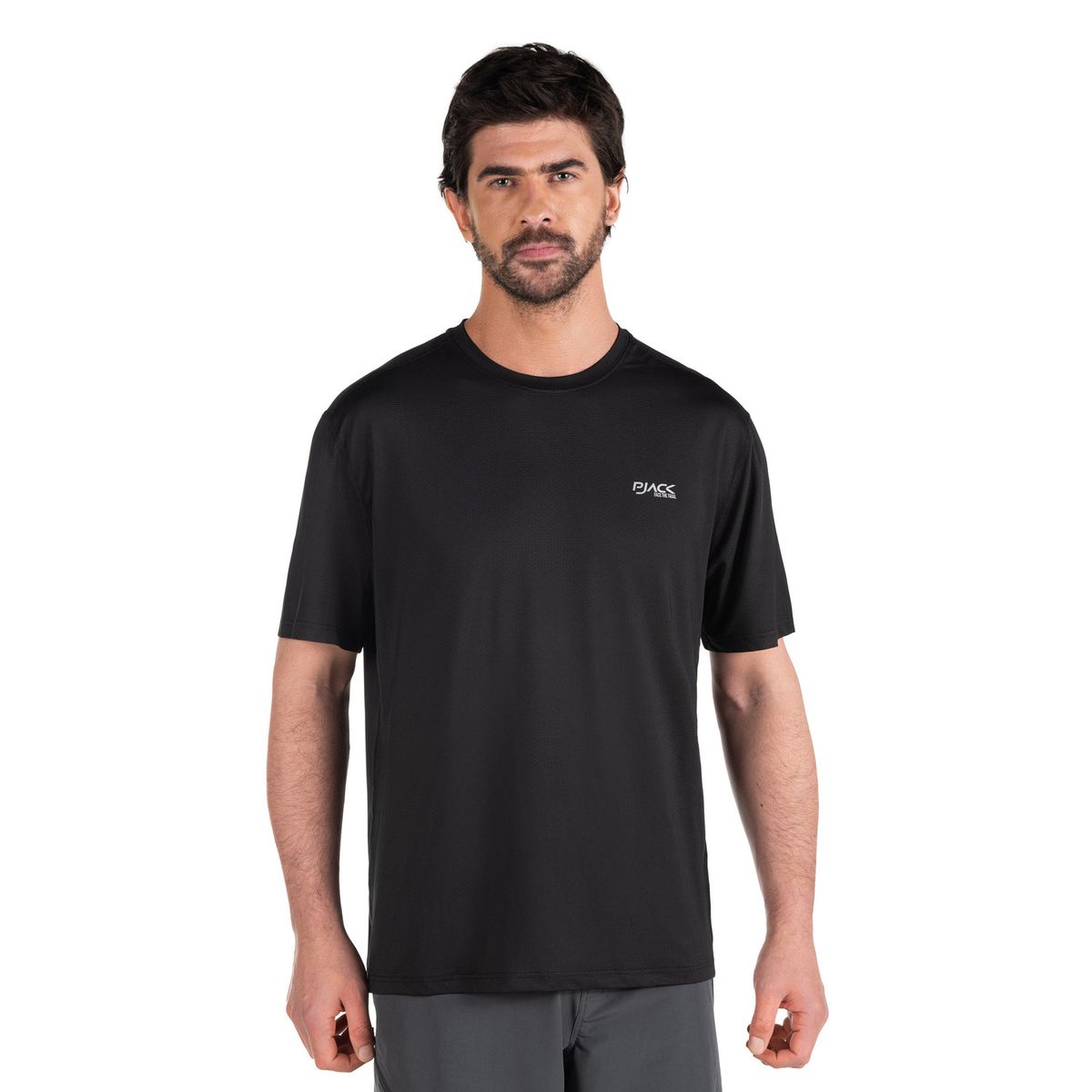 PJACK - Polera Hombre Deportivo Negro Pjack