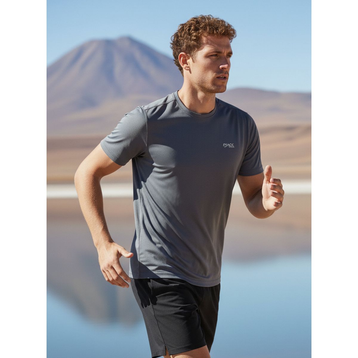 PJACK - Polera Hombre Deportivo Gris Pjack