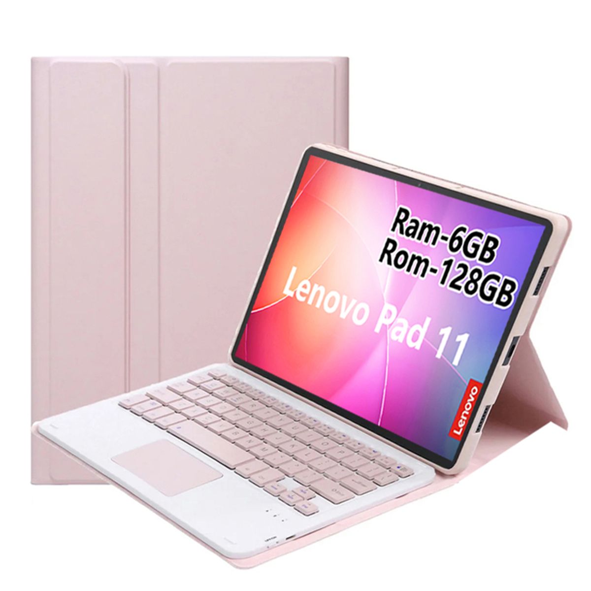 LENOVO - Tablet Lenovo Pad 11 2025 6GB+128GB WiFi y Teclado & Estuche-Rosa