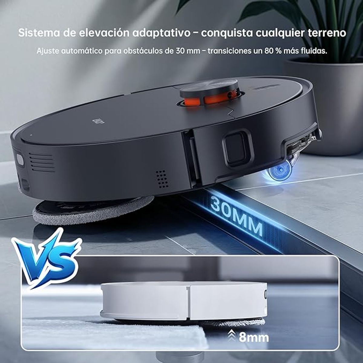 JONR - JONR X1 MAX 20000 Pa Ultra Succión Robot Aspirador y Fregasuelos